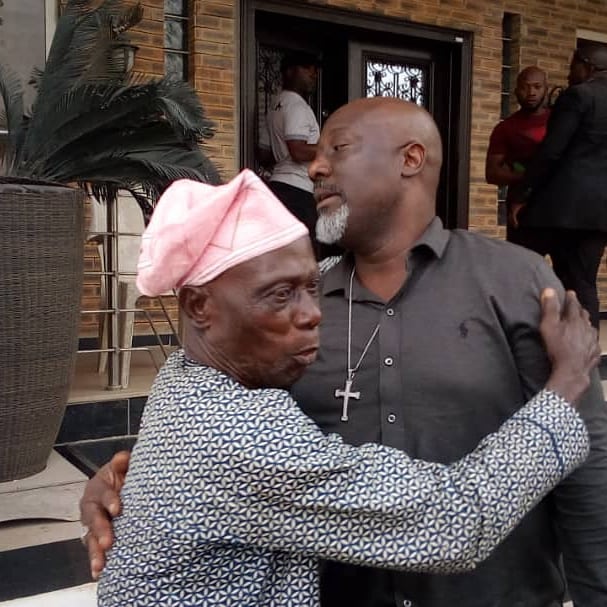 Senator Dino Melaye Show off his father (Photos)