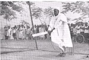 Checkout This Throwback Of Ahmadu Bello Sardauna Playing Cricket (Photo)