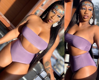Victoria Kimani Put Her Hot Sexy Body On Display in Two-Piece (Photos)