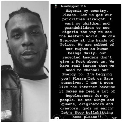 Stop Bullshitting Here – Burna Boy Talks About the “Yahoo Yahoo” Issues