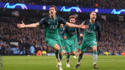 VIDEO: Manchester City Vs Tottenham 4-3 UCL 2019 Goals Highlights