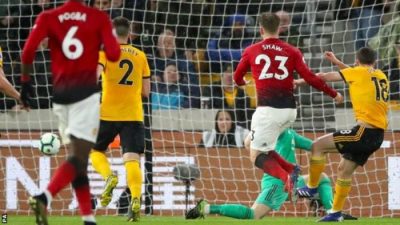 VIDEO: Wolves Vs Man United 2-1 EPL 2019 Goals Highlights