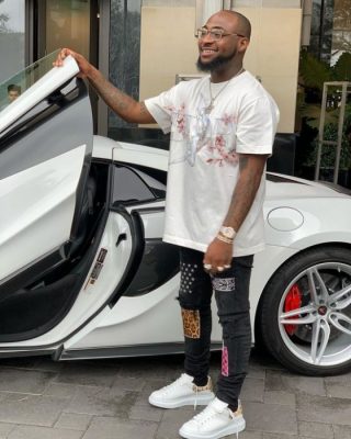 Problem Child!! Davido Shows Off his White Lamborghini