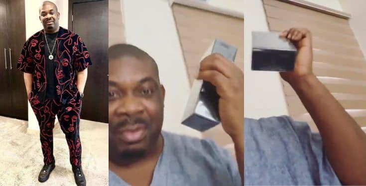 Don Jazzy shows a Off his New iPhone 11 Pro Max That worth ₦600,000 (Watch Video)