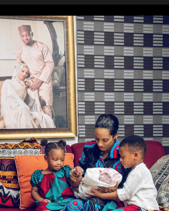 Dija And Husband, Rotimi Welcome 3rd Child, Ayana Wura