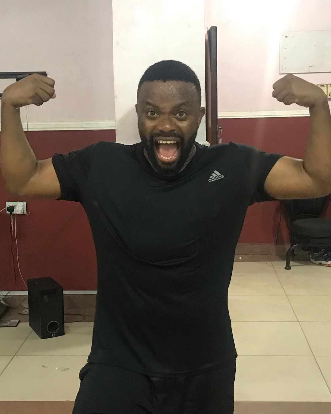 Okon Lagos Posted a video to Prove that his weight loss is real
