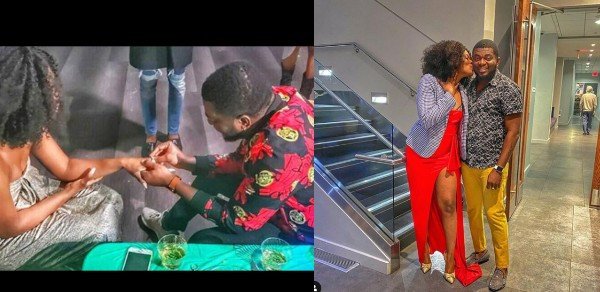 Nigerian singer, Kelly Hansome Proposes To His Long Time Girlfriend (See Photos)