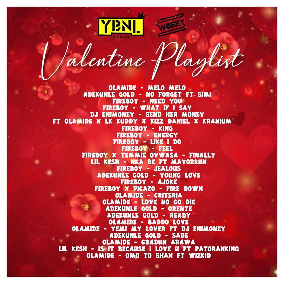 DJ Enimoney – YBNL Valentine’s Playlist Mix