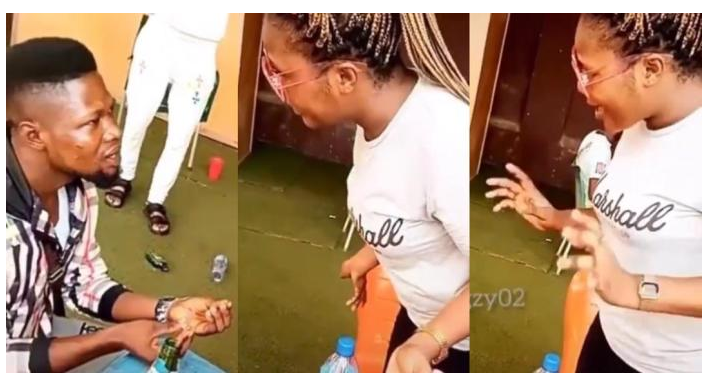 I Wasn't Dating Him, He Was The One Dating Me!!! Girl Humiliates Boyfriend of 7 Years By Denying His Proposal (Video)