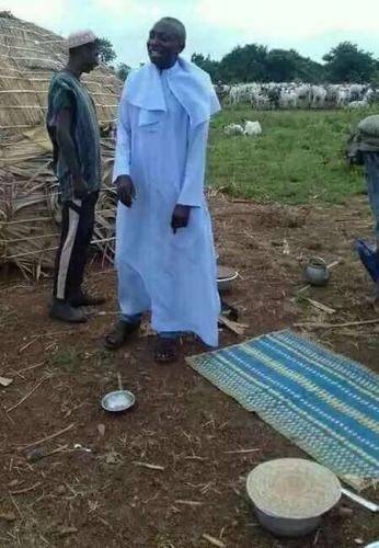 See The Catholic Priest Who Visited Fulani Herdsmen To Celebrate And Enjoy Sallah Festival With Them (Photos)