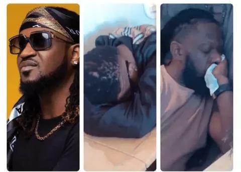See what Rudeboy did to Wizkid, Timaya and Runtown while they were sleeping on a Plane (video)