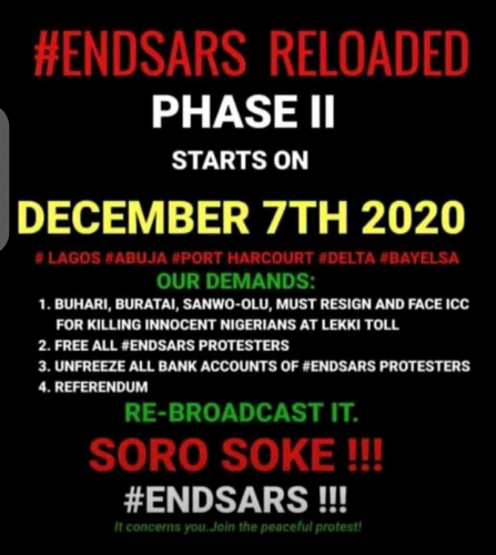 #Endsars: Massive Turnout in Lagos and Abuja As The Second Phase of End Police Brutality Starts Today (Video/Photos)