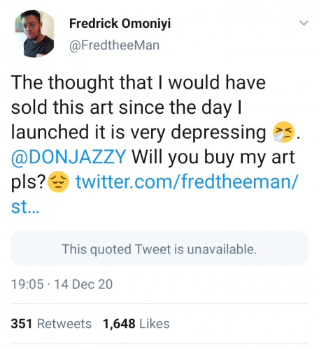 Don Jazzy Buys Painting Worth N300K From Fan (Photos)
