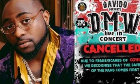 Davido cancels DMW Live In Concert – See reason