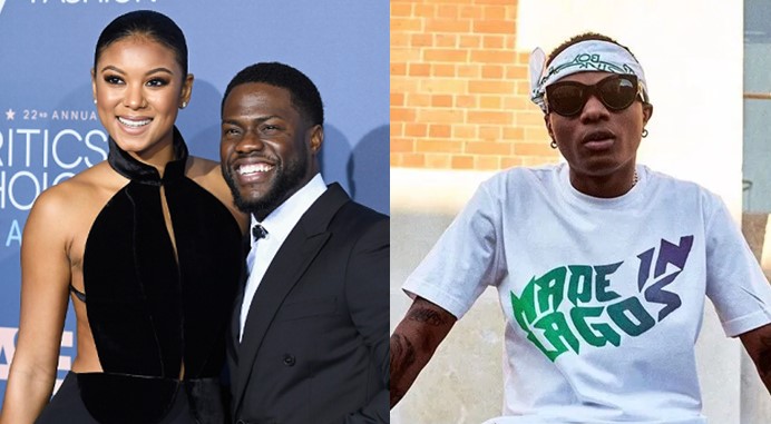 Kevin Hart’s wife see dancing to one of Wizkid’s "Made in Lagos" song (Video)