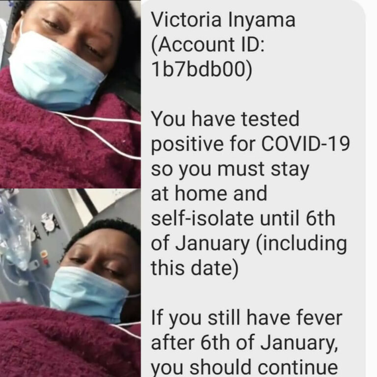 Actress Victoria Inyama tests positive for COVID19