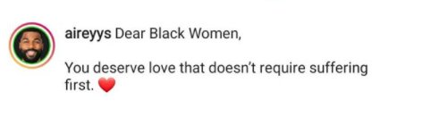 Black women, you deserve love that doesn?t require suffering first ? BBN?s Mike Edwards