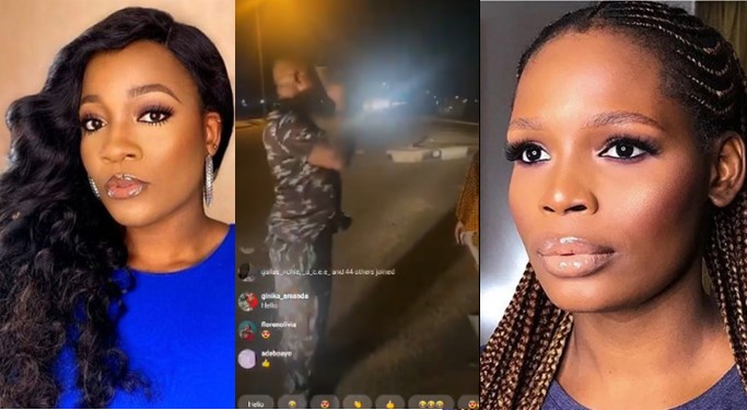 #BBNaija stars, Kaisha and Lucy harassed by police officers in Lagos (Video)