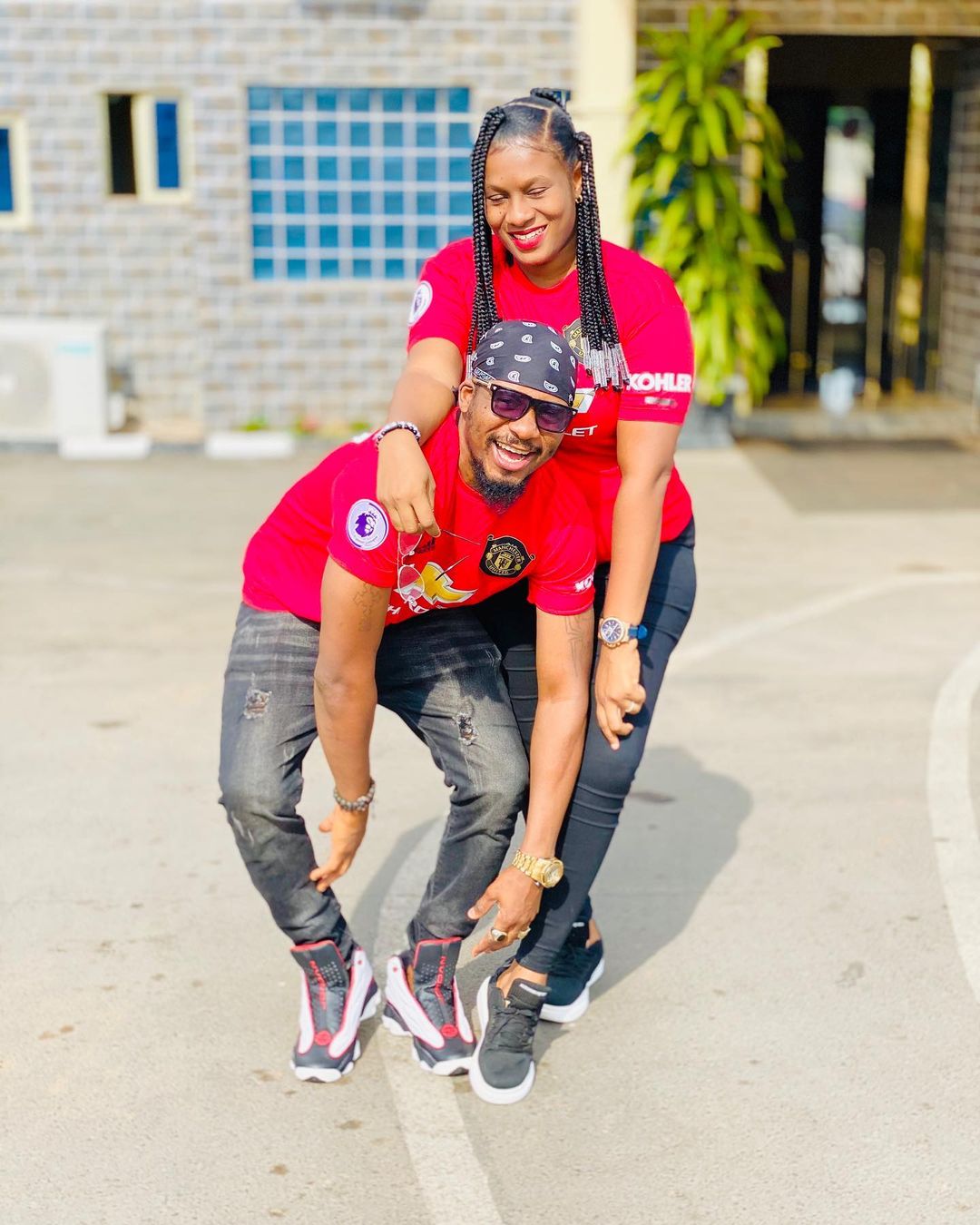 Nollywood Actor Junior Pope celebrates his wife on her birthday, Reveals how they met on Facebook (Photos)