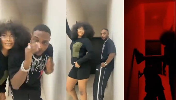 (watch) Tacha joins Silhouette Challenge with singer, L.A.X, Drops mouth watering video