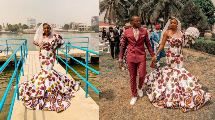 Have You Seen This Ankara Wedding Gown Before? Check It Out (Photos)