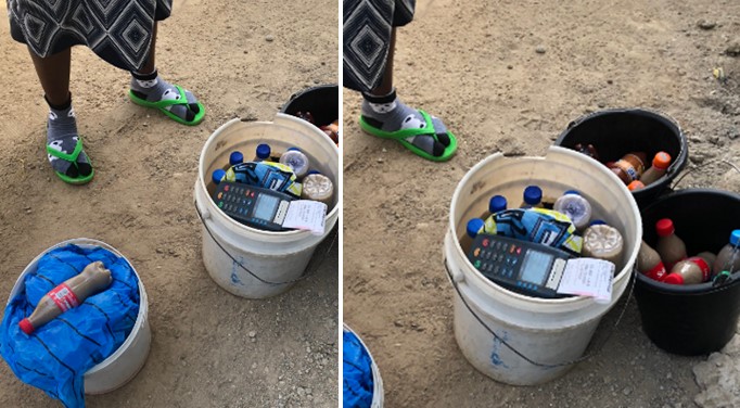 Wonders!!! Kunu seller seen using POS for transaction while selling kunu