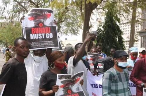 Protesters hit the streets of Abuja, demand Buhari’s resignation (Photos/Video)