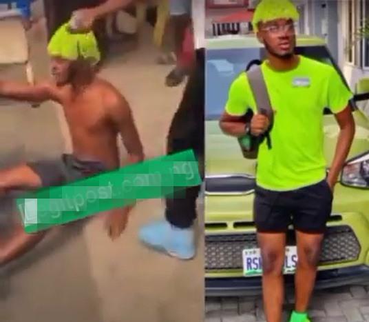“I no fit kill my mama for money” – Suspected yahoo boy cries out while running naked (Video)
